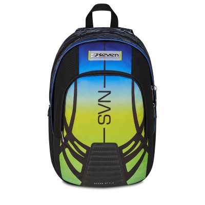 ZAINO seven DUAL backpack NUANCED scuola REFLEX BLUE svn 542