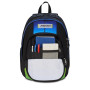 ZAINO seven DUAL backpack NUANCED scuola REFLEX BLUE svn 542