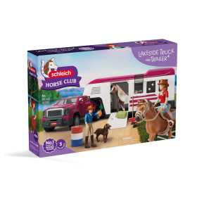 LAKESIDE TRUCK AND TRAILER camion con rimorchio HORSE CLUB cavalli SCHLEICH set 42705 età 5+