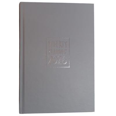 AGENDA 2026 biembi WEEKLY PLANNER brossura GRIGIO settimanale
