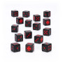BLACK TEMPLARS DICE space marines SET DI 16 DADI warhammer 40k ROSSI E NERI età 12+