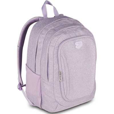 ZAINO seven SHINY TECH effetto glitter VIOLA LILLA backpack 29 LITRI