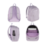 ZAINO seven SHINY TECH effetto glitter VIOLA LILLA backpack 29 LITRI
