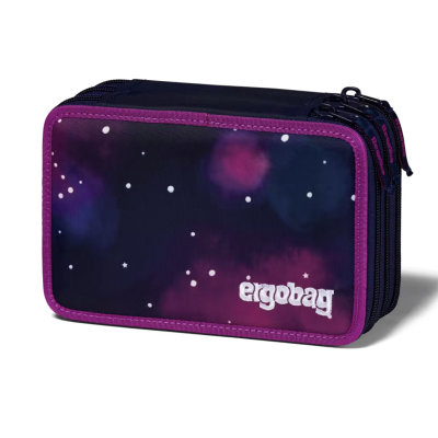 ASTUCCIO maxi 3 ZIP scuola ERGOBAG triplo scomparto BEARLAXY 2025 in materiale riciclato VIOLA