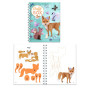 ATTIVITA' CREATIVE grande set FLUFFY BOX kit artistico ANIMALI DELLA FORESTA djeco DJ09329 età 6+