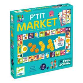 P'TIT MARKET gioco educativo COOL SCHOOL contare e dare il resto DJECO DJ08533 età 5+