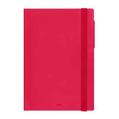 AGENDA 2026 legami MEDIUM giornaliera DAY da 12 mesi CHERRY BLOSSOM rosso CM 12 X 18