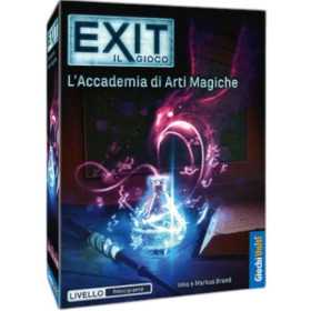 EXIT il gioco L'ACCADEMIA DI ARTI MAGICHE livello principiante ESCAPE ROOM giochi uniti IN ITALIANO età 10+