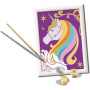 CREART kit artistico UNICORNO STELLATO ravensburger 9 COLORI con cornice e VERNICE ORO età 7+