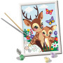 CREART kit artistico DARLING DEAR ravensburger 15 COLORI con cornice ADORABILI CERBIATTI età 9+