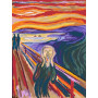 L'URLO DI MUNCH art collection CREART kit artistico CON COLORI e pennello doppio RAVENSBURGER età 12+