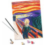 L'URLO DI MUNCH art collection CREART kit artistico CON COLORI e pennello doppio RAVENSBURGER età 12+