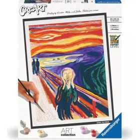 L'URLO DI MUNCH art collection CREART kit artistico CON COLORI e pennello doppio RAVENSBURGER età 12+