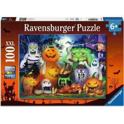 PUZZLE 100 PEZZI XXL ravensburger DIVERTIMENTO SPETTRALE perfect age fit SPOOKY FUN età 6+