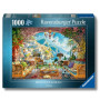 PUZZLE 1000 PEZZI ravensburger MEDITERRANEAN VIEW originale MEDITERRANEO