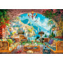 PUZZLE 1000 PEZZI ravensburger MEDITERRANEAN VIEW originale MEDITERRANEO