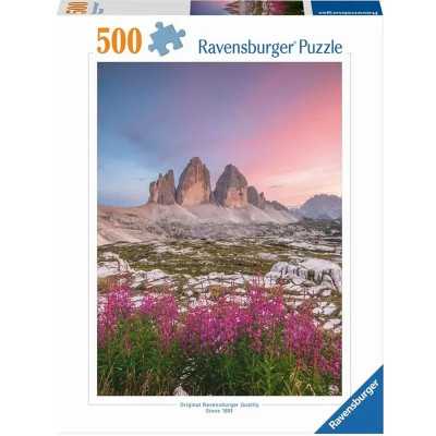 PUZZLE 500 PEZZI ravensburger LE TRE CIME DI LAVAREDO originale VERTICALE