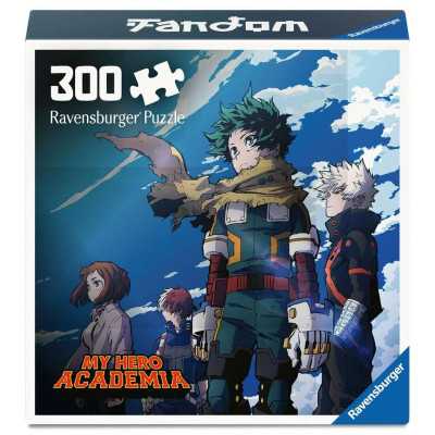 PUZZLE 300 PEZZI ravensburger MY HERO ACADEMIA fandom CM 49 X 36 età 12+
