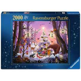 PUZZLE 2000 PEZZI ravensburger CHRISTMAS IN THE WOODS originale CM 98 X 75 età 14+