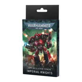CARTE DELLE SCHEDE TECNICHE datasheet cards IMPERIAL KNIGHTS warhammer 40k IN ITALIANO età 12+