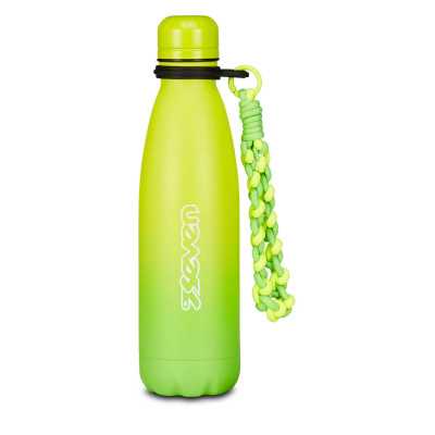 BORRACCIA in acciaio inox 304 SEVEN bottle SFUMATA 500 ml VERDE caldo e freddo