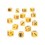 IMPERIAL FISTS DICE set di 16 dadi WARHAMMER 40K età 12+