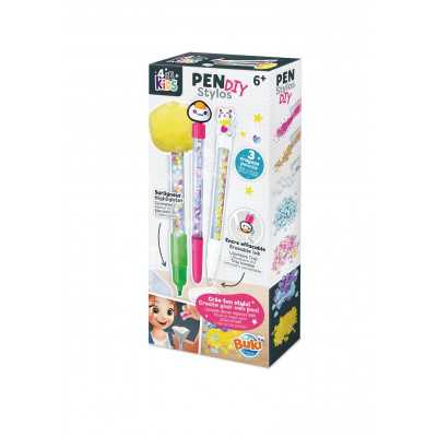 PENNE FAI DA TE kawaii ANIMALI diy BIRO kit artistico BUKI età 6+