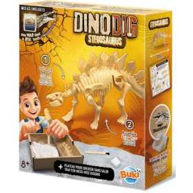 STEGOSAURO stegosaurus DINO DIG dinosauri SCHELETRO kit scientifico BUKI età 8+