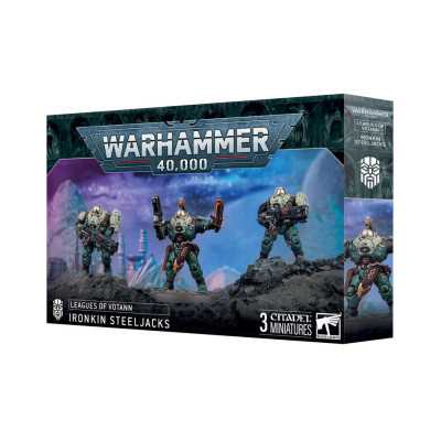 FRATELLI DI FERRO TAGLIACCIAIO ironkin steeljacks LEAGUE OF VOTANN set di 3 miniature WARHAMMER 40K età 12+