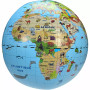 MAPPAMONDO gonfiabile ANIMALI caly MAXI diametro 50 cm GLOBO GEOGRAFICO età 3+