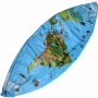 MAPPAMONDO gonfiabile ANIMALI caly MAXI diametro 50 cm GLOBO GEOGRAFICO età 3+