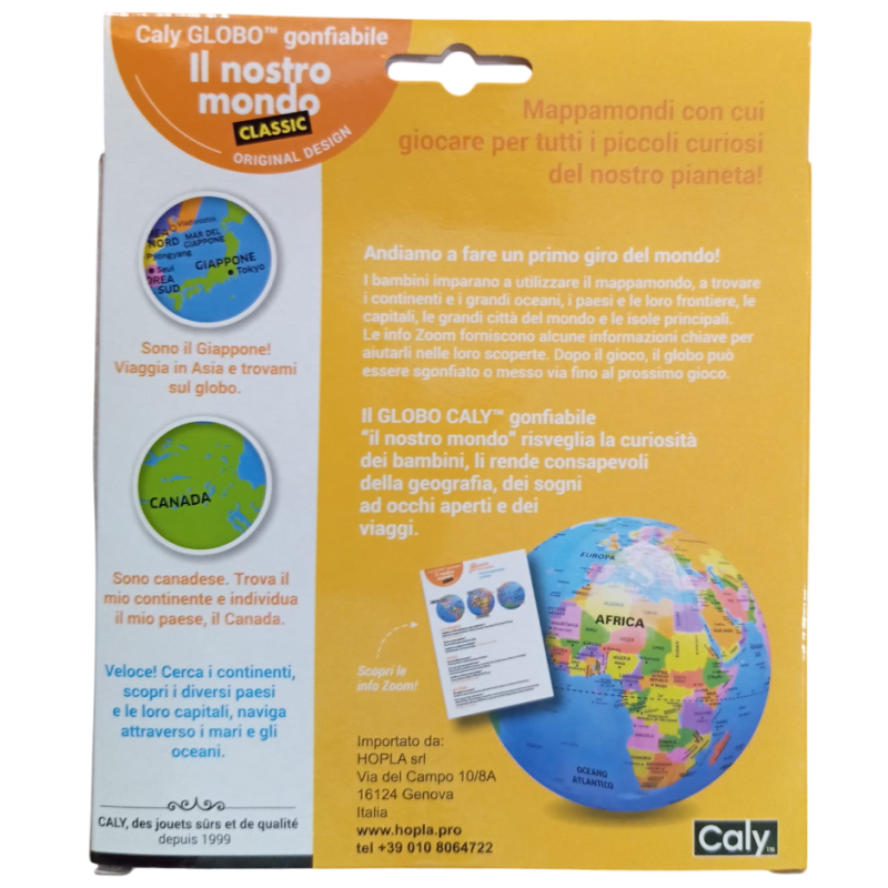 Mappamondo Gonfiabile 40 Cm Per Bambini – Mappa Del Mondo Giocattolo Educativo Per Scuola E Feste