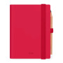 AGENDA 2026 legami MINI bigiornaliera 2-DAY da 12 mesi CHERRY BOMB rosso CON MATITA