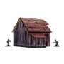 WW2 OSTFRONT VILLAGE BARN prepainted PRE DIPINTO miniature set EDIFICIO età 14+