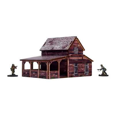 WW2 OSTFRONT VILLAGE WORKSHOP prepainted PRE DIPINTO miniature set EDIFICIO età 14+