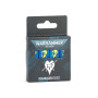 DRUKHARI DICE set di 16 dadi per WARHAMMER 40K blu e gialli CITADEL età 12+