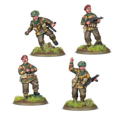 BRITISH AIRBORNE PLATOON COMMANDERS set di miniature IN RESINA warlord games BOLT ACTION età 14+