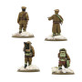 BRITISH & CANADIAN INFANTRY WINTER HQ set di miniature IN RESINA warlord games BOLT ACTION età 14+