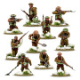 BRITISH & CANADIAN INFANTRY PLATOON winter IN PLASTICA warlord games BOLT ACTION età 14+