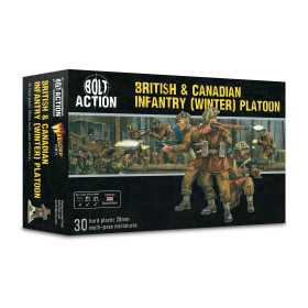 BRITISH & CANADIAN INFANTRY PLATOON winter IN PLASTICA warlord games BOLT ACTION età 14+ BRITISH & CANADIAN INFANTRY PLATOON winter IN PLASTICA warlord games BOLT ACTION età 14+