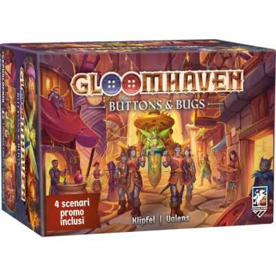 GLOOMHAVEN BUTTONS & BUGS gioco da tavolo IN SOLITARIO asmodee IN ITALIANO età 14+