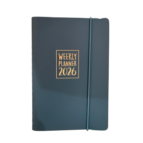 AGENDA 2026 biembi WEEKLY PLANNER settimanale BLU spiralata 10 X 14 CM piccola