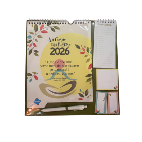 CALENDARIO 2026 da parete UN GIORNO TIRA L'ALTRO planner con aforismi BIEMBI