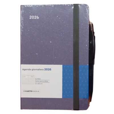 AGENDA 2026 cartomania DAILY giornaliera SHINE IT UP da 12 mesi BLU