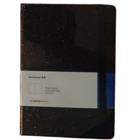NOTEBOOK A5 taccuino SHINE IT UP cartomania 15 X 21 CM pagina bianca NERO