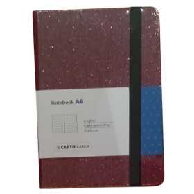 NOTEBOOK A6 taccuino SHINE IT UP cartomania 11 X 15 CM pagine a righe ROSSO