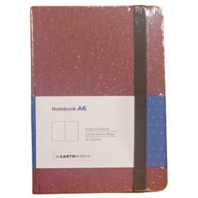 NOTEBOOK A6 taccuino SHINE IT UP cartomania 11 X 15 CM pagine bianche ROSSO