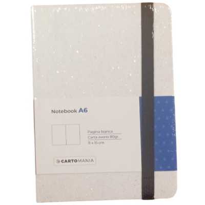 NOTEBOOK A6 taccuino SHINE IT UP cartomania 11 X 15 CM pagine bianche BIANCO