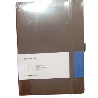 NOTEBOOK A5 taccuino ESSENTIAL cartomania 15 X 21 CM pagine bianche MARRONE
