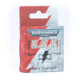 WHITE SCARS DICE set di 16 dadi BIANCHI E ROSSI games workshop WARHAMMER 40K età 12+